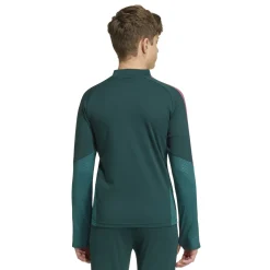 adidas Real Madrid Trainingstrui 1/4-Zip 2026-2027 Kids Donkergroen Roze Wit