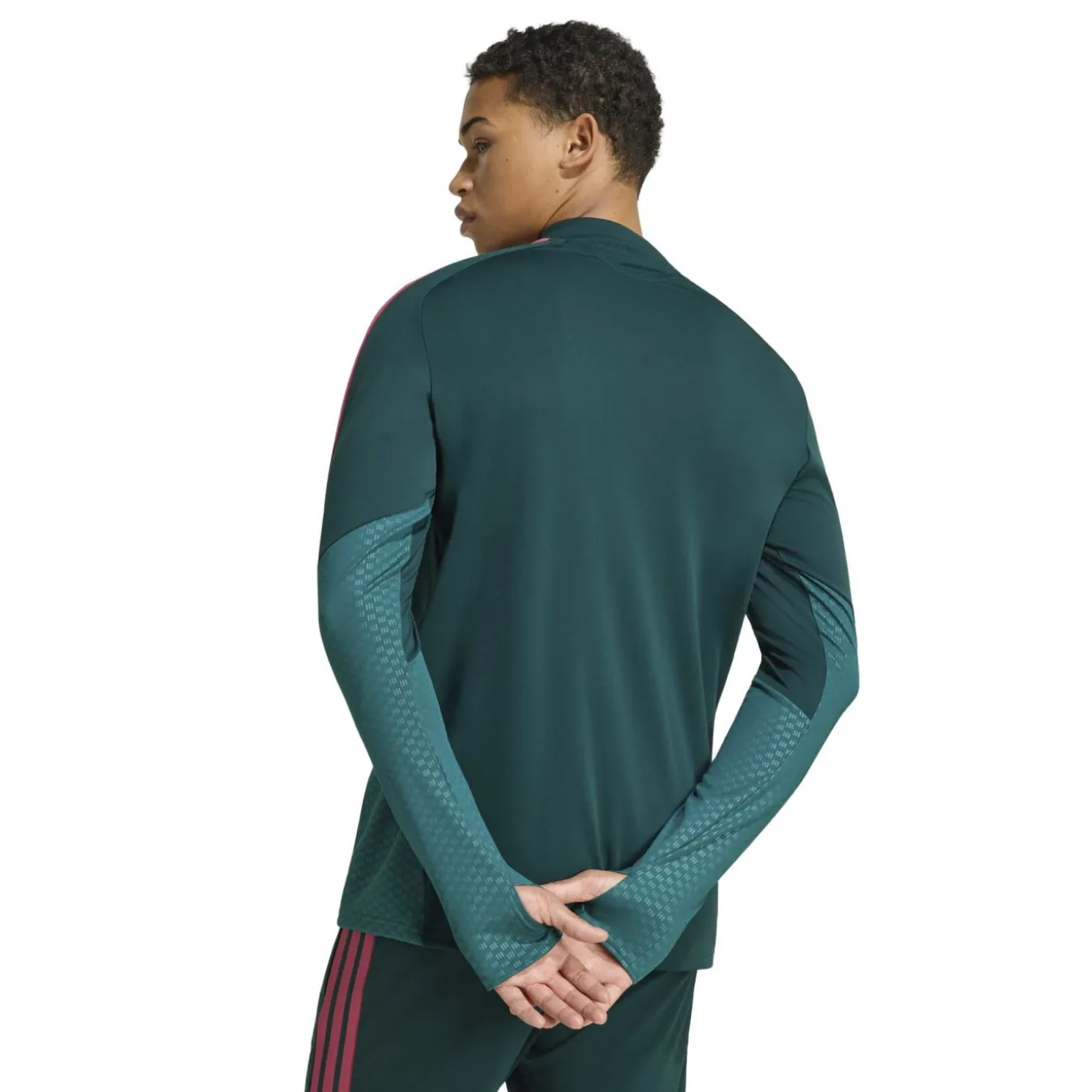 adidas Real Madrid Trainingstrui 1/4-Zip 2026-2027 Donkergroen Roze Wit