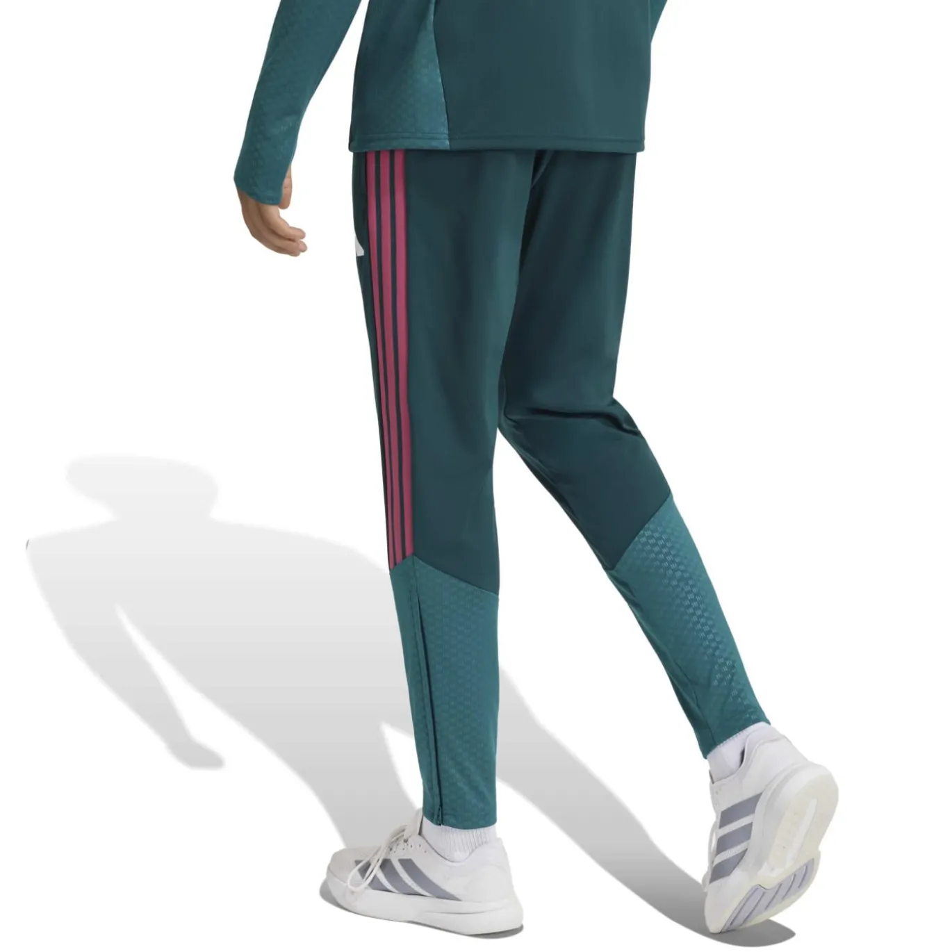 adidas Real Madrid Trainingsbroek 2026-2027 Donkergroen Roze Wit