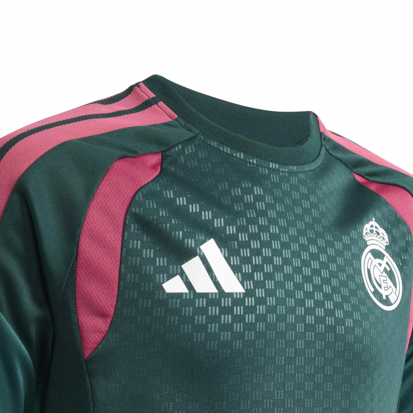 adidas Real Madrid Trainingsset 2026-2027 Kids Donkergroen Roze Wit