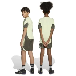 adidas Real Madrid Trainingsbroekje 2025-2026 Kids Grijs Lichtgroen