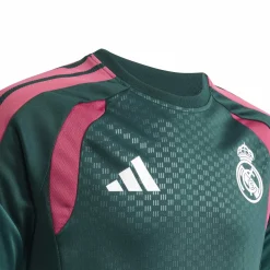 adidas Real Madrid Trainingsshirt 2026-2027 Kids Donkergroen Roze Wit