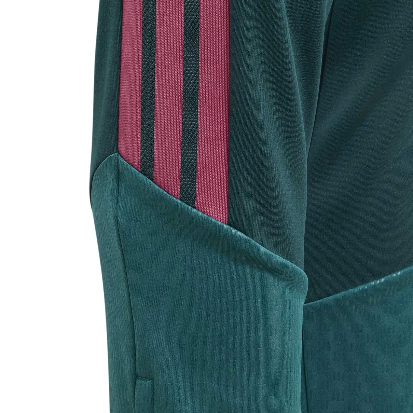 adidas Real Madrid Trainingspak 1/4-Zip 2026-2027 Kids Donkergroen Roze Wit