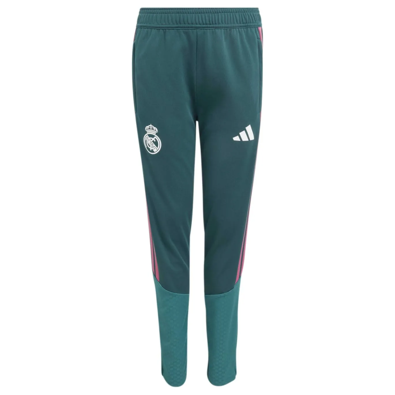 adidas Real Madrid Trainingspak 1/4-Zip 2026-2027 Kids Donkergroen Roze Wit