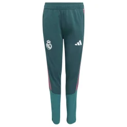adidas Real Madrid Trainingspak Hooded 2026-2027 Kids Donkergroen Roze Wit