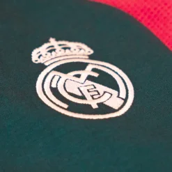 adidas Real Madrid Trainingspak Hooded 2026-2027 Kids Donkergroen Roze Wit