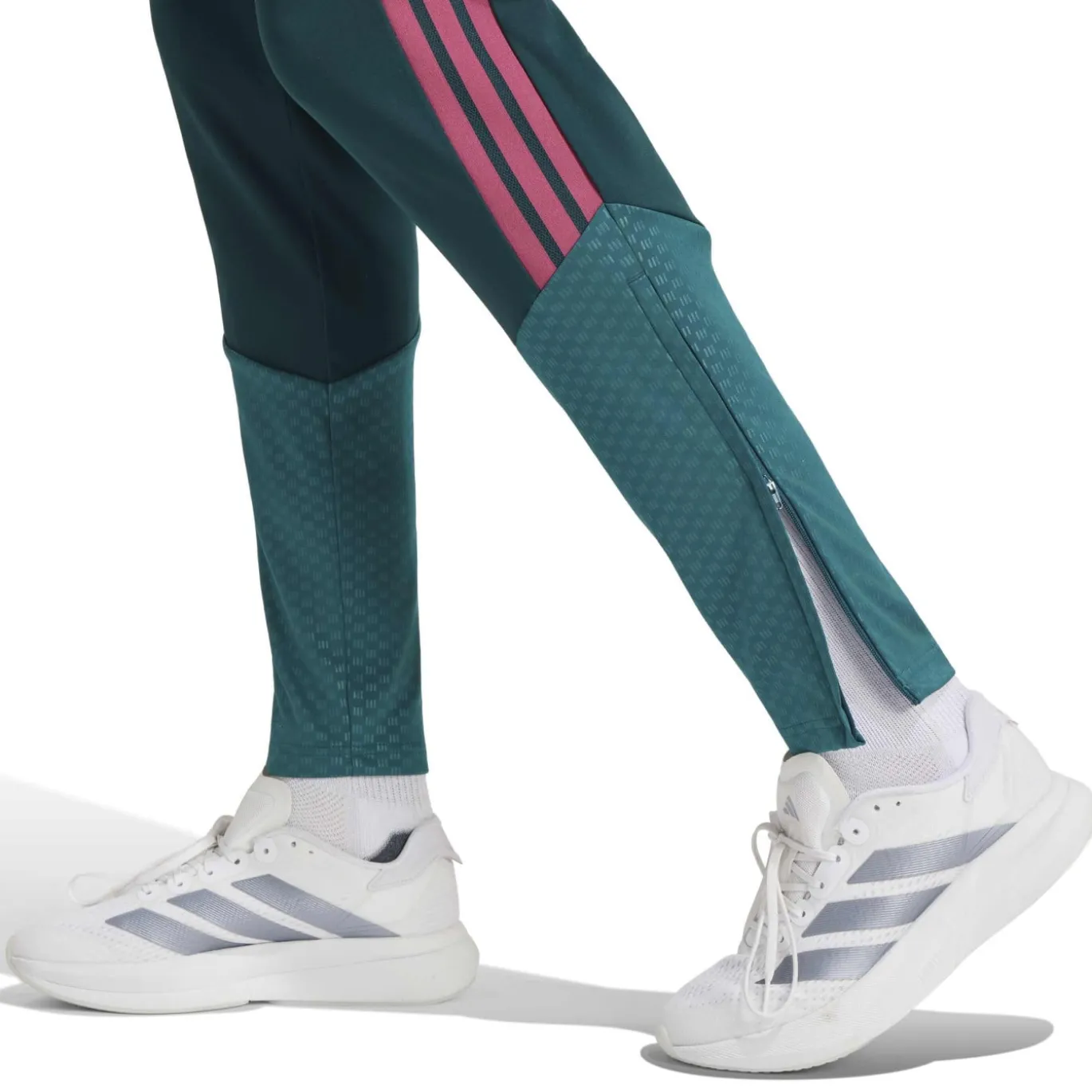adidas Real Madrid Trainingspak 1/4-Zip 2026-2027 Donkergroen Roze Wit