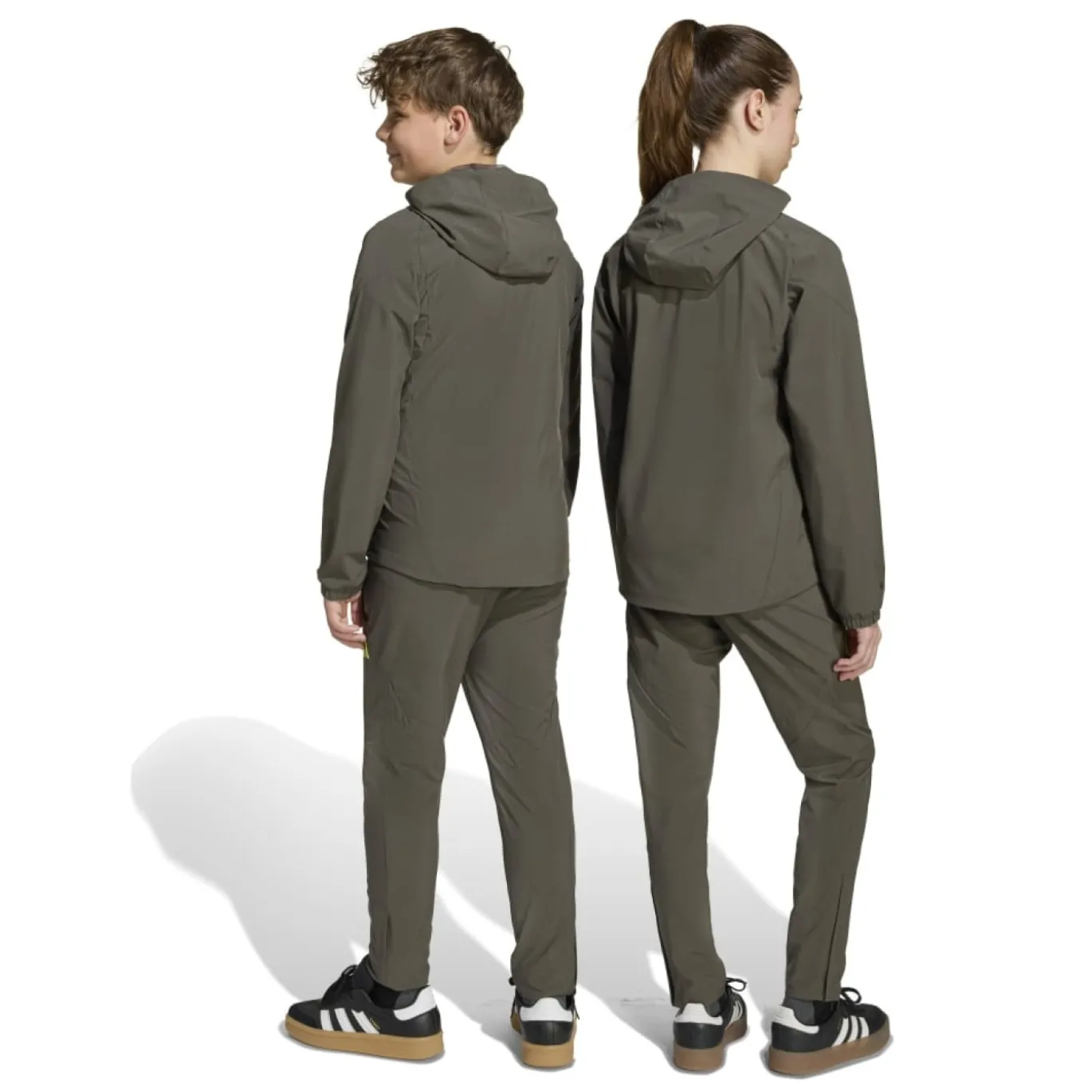 adidas Real Madrid Vis Tech Trainingsbroek Kids Grijs Lichtgroen