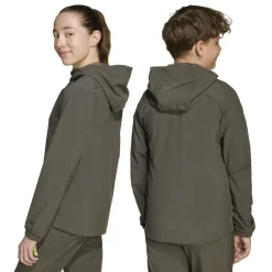 adidas Real Madrid Vis Tech Trainingspak Full-Zip Kids Grijs Lichtgroen