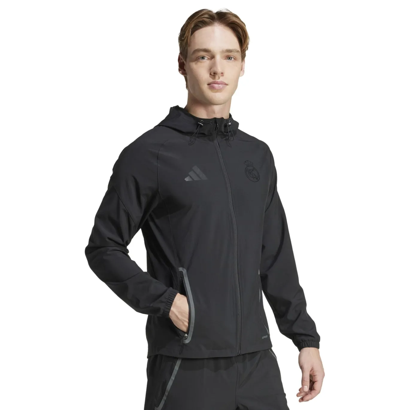 adidas Real Madrid Vis Tech Vest 2024-2025 Zwart