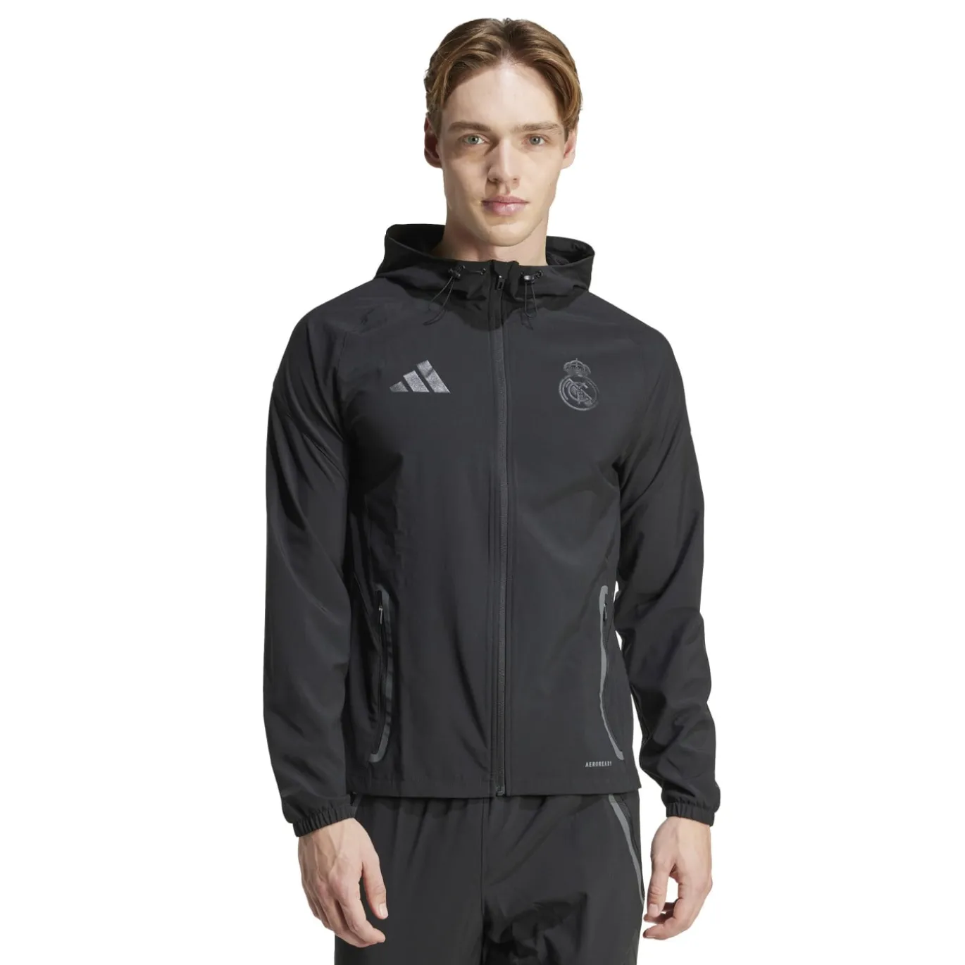 adidas Real Madrid Vis Tech Vest 2024-2025 Zwart