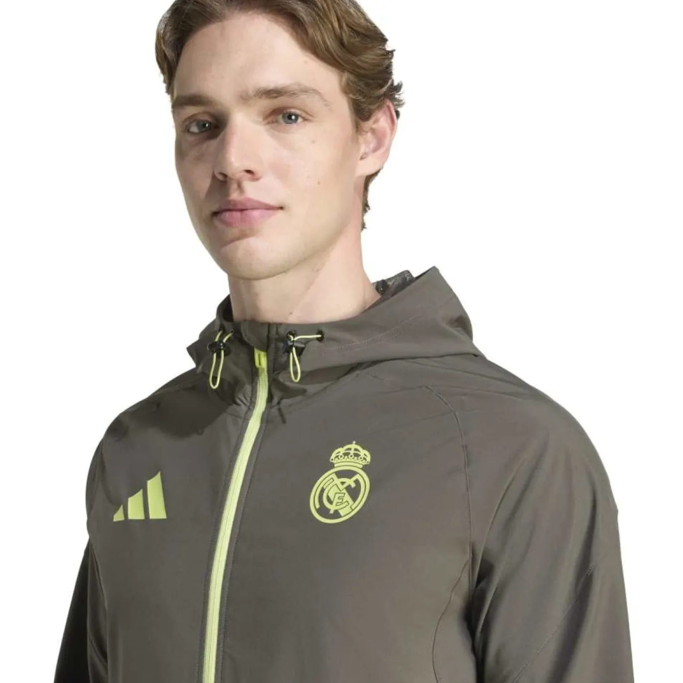 adidas Real Madrid Vis Tech Vest Grijs Lichtgroen