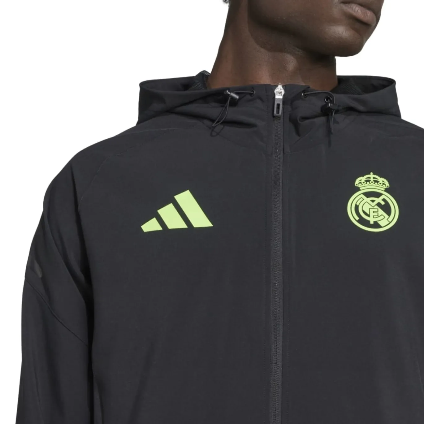 adidas Real Madrid Vis Tech Vest Zwart Lichtgroen