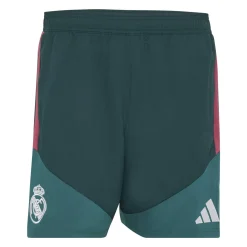 adidas Real Madrid Woven Trainingsbroekje 2026-2027 Donkergroen Roze Wit