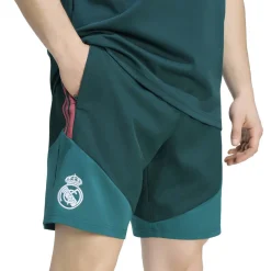 adidas Real Madrid Woven Trainingsbroekje 2026-2027 Donkergroen Roze Wit