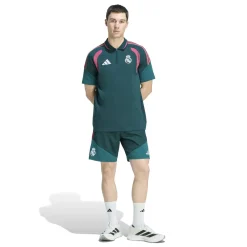 adidas Real Madrid Woven Trainingsbroekje 2026-2027 Donkergroen Roze Wit