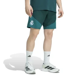 adidas Real Madrid Woven Trainingsbroekje 2026-2027 Donkergroen Roze Wit