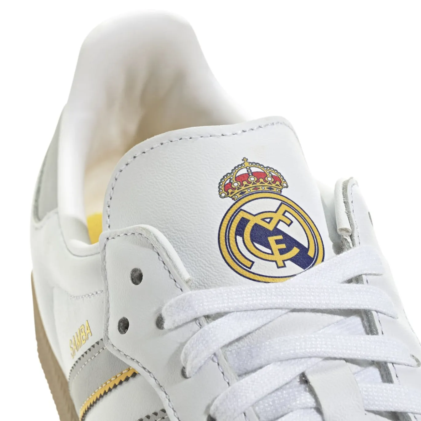adidas Samba Real Madrid Sneakers Wit Lichtgrijs Geel