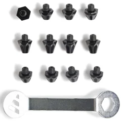 adidas SGLITE Studs met Sleutel 8 x 8 MM & 4 x 11 MM Zwart Donkergrijs