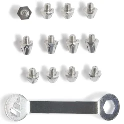 adidas SGLITE Studs met Sleutel 8 x 8 MM & 4 x 11 MM Zilver