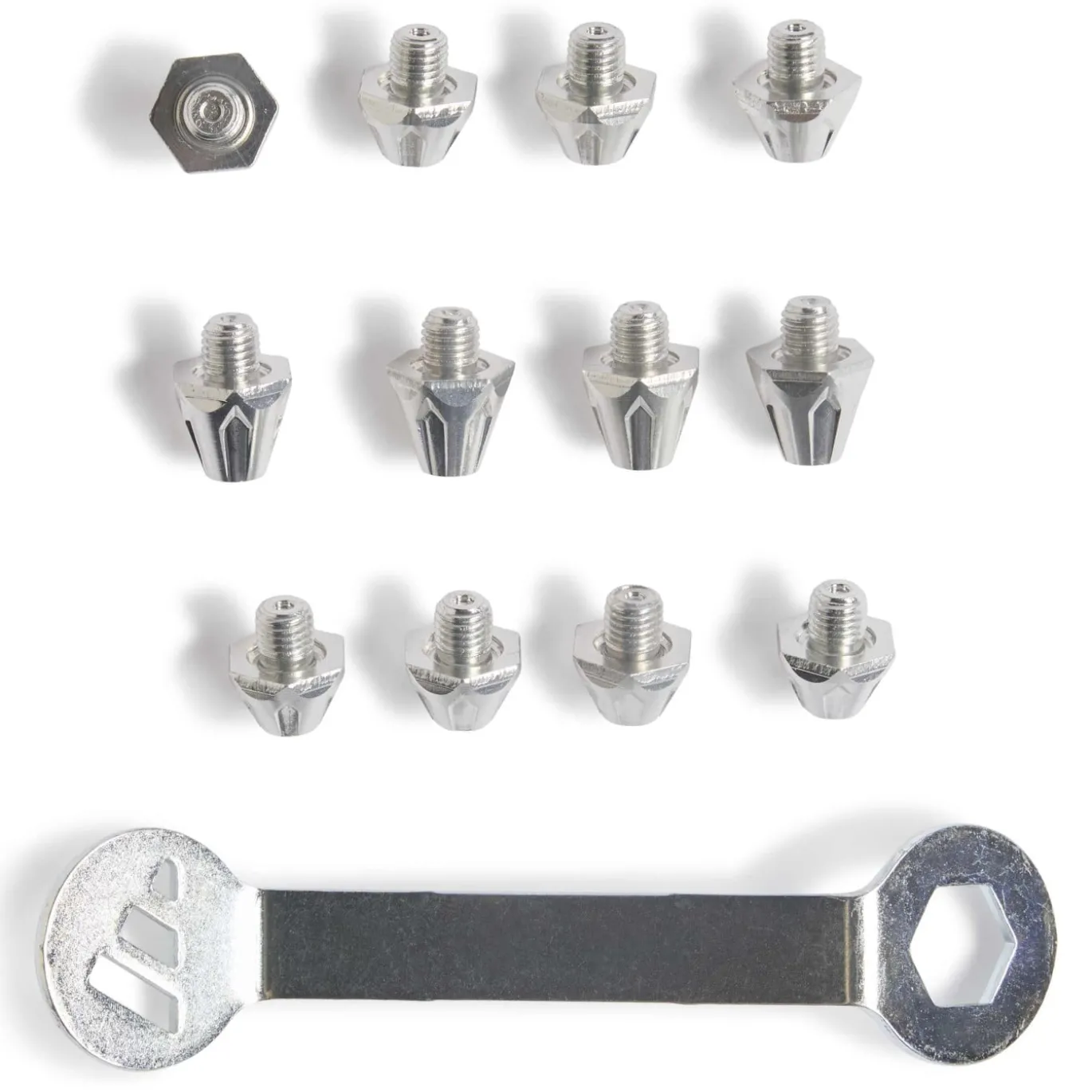 adidas SGLITE Studs met Sleutel 8 x 8 MM & 4 x 11 MM Zilver