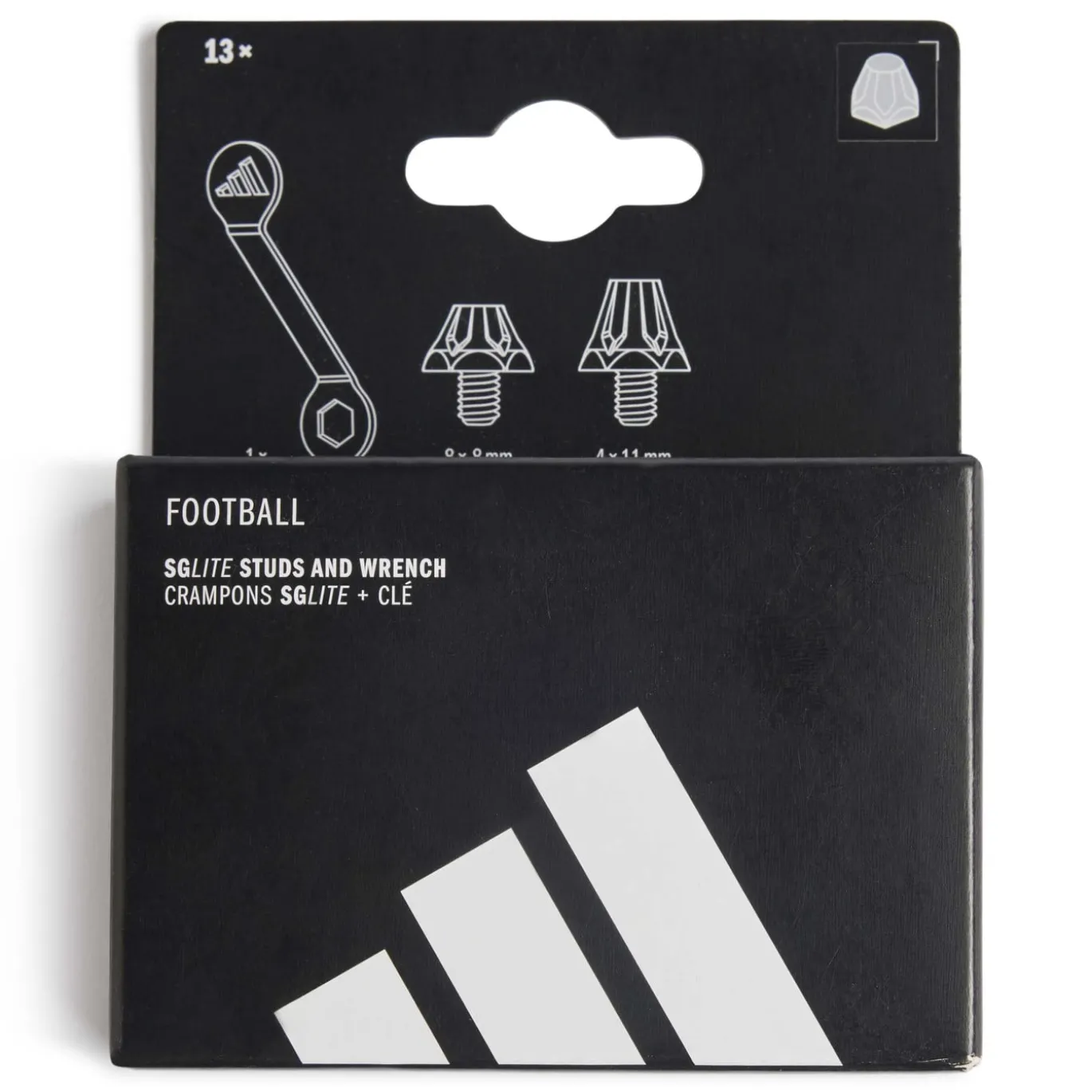 adidas SGLITE Studs met Sleutel 8 x 8 MM & 4 x 11 MM Zilver
