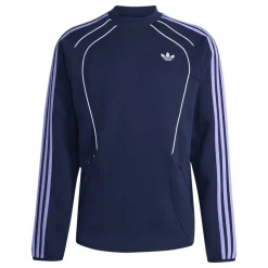 adidas Spacer Crew Sweater Donkerblauw Paars Wit