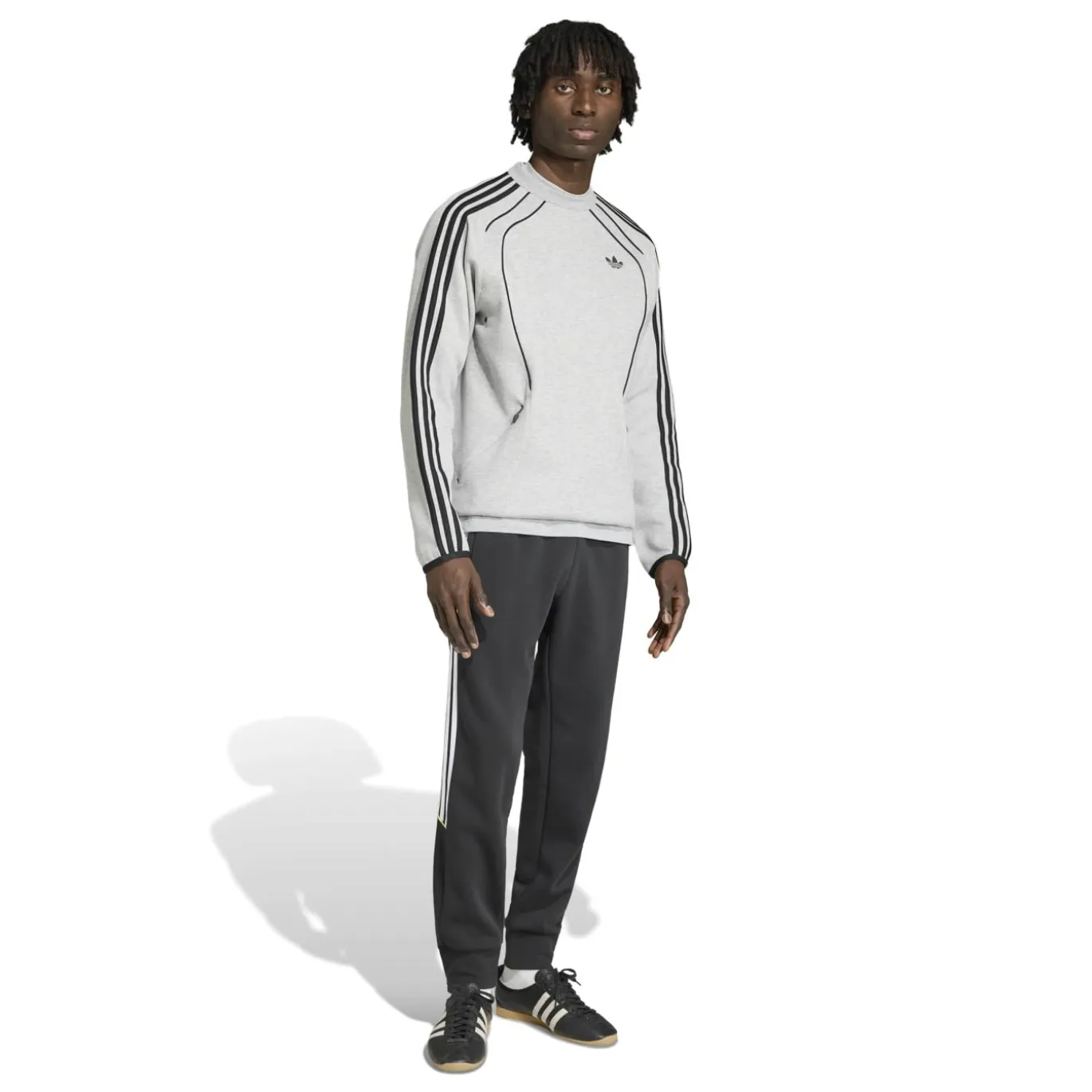 adidas Spacer Crew Sweater Grijs Zwart