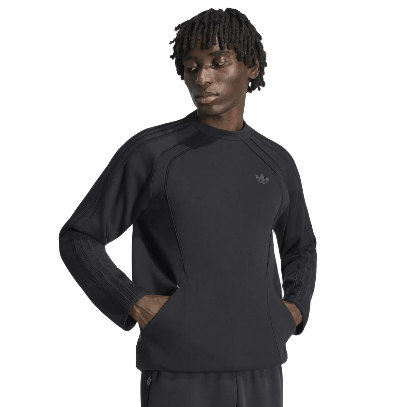 adidas Spacer Crew Sweater Zwart Donkergrijs