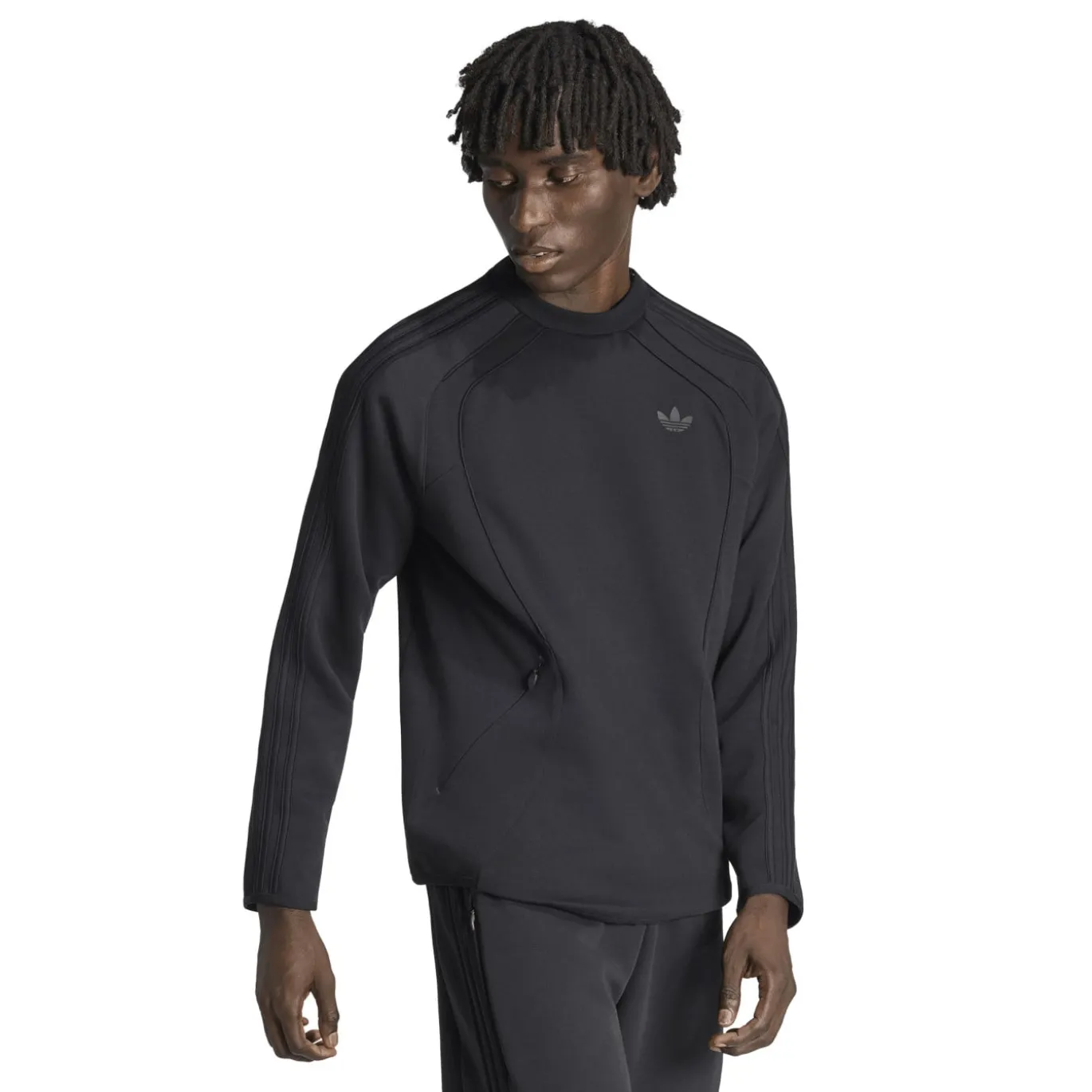 adidas Spacer Crew Sweater Zwart Donkergrijs