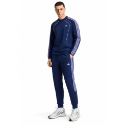 adidas Spacer Crew Trainingspak Donkerblauw Paars Wit