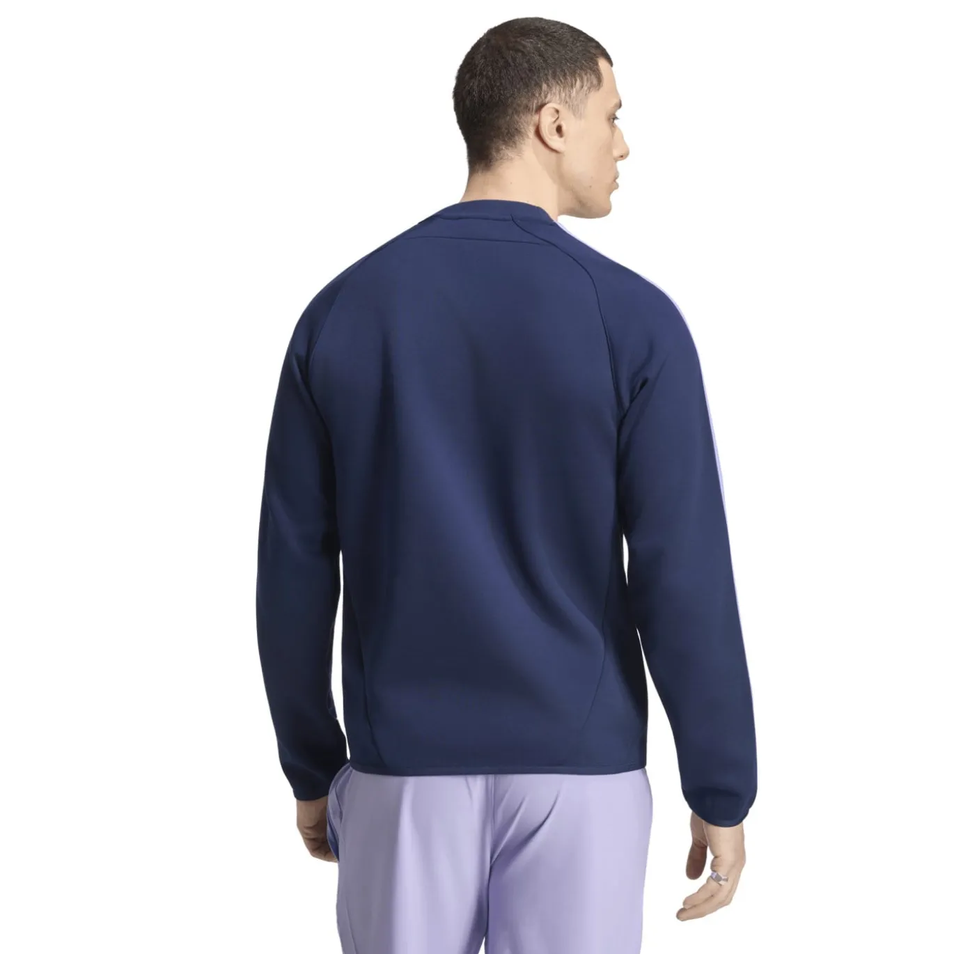 adidas Spacer Crew Trainingspak Donkerblauw Paars Wit