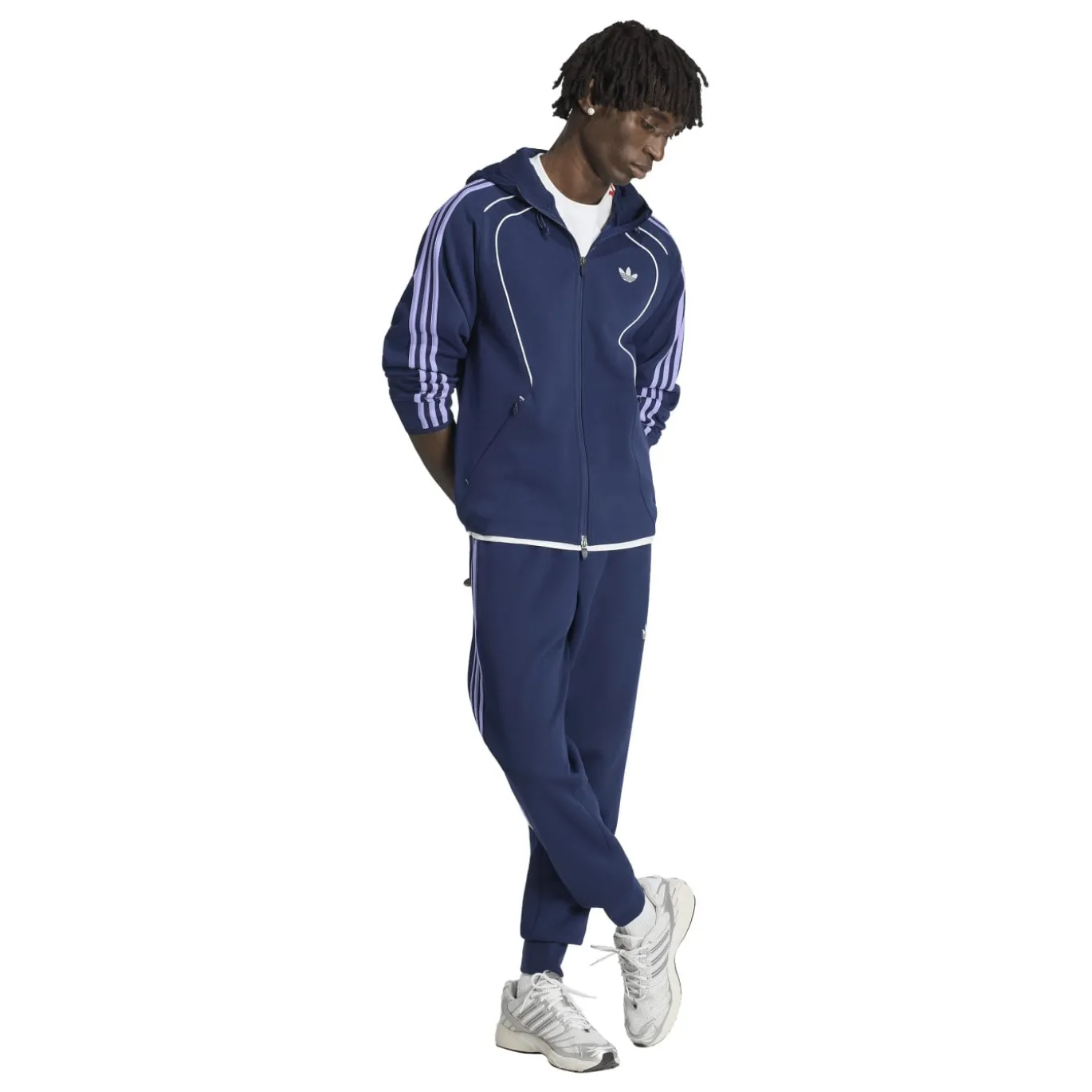 adidas Spacer Originals Trainingsbroek Donkerblauw Paars Wit