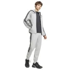 adidas Spacer Trainingsjack Hooded Grijs Zwart