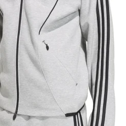adidas Spacer Trainingsjack Hooded Grijs Zwart