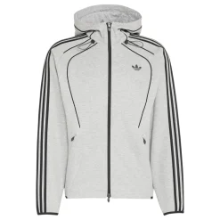 adidas Spacer Trainingsjack Hooded Grijs Zwart