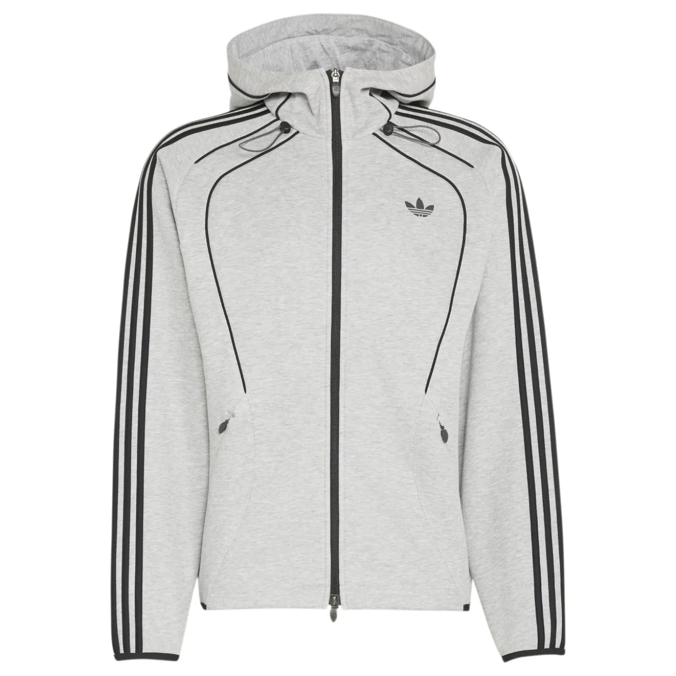 adidas Spacer Trainingsjack Hooded Grijs Zwart
