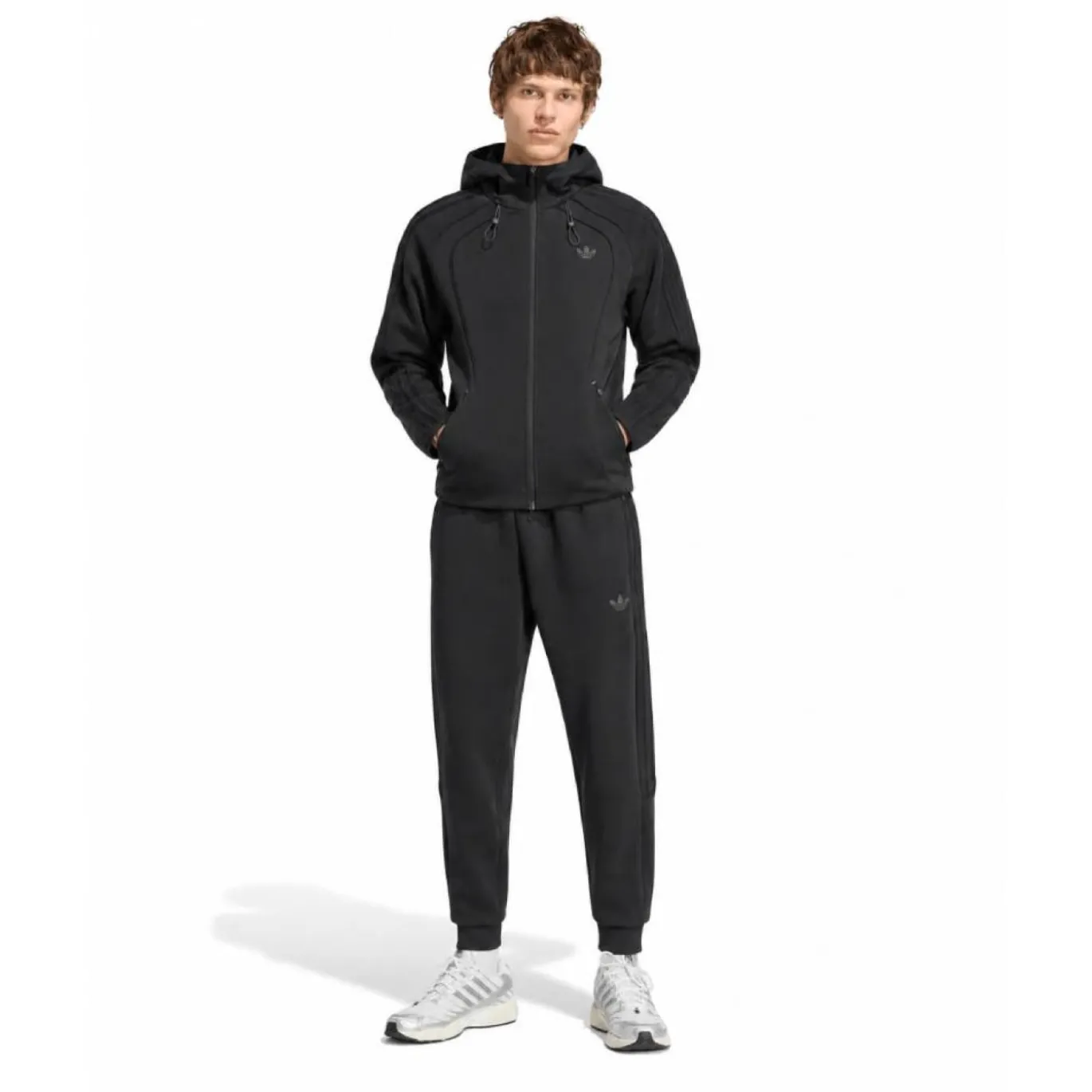 adidas Spacer Trainingspak Zwart Donkergrijs