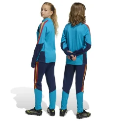 adidas Spanje Trainingsbroek 2026-2028 Kids Donkerblauw Lichtblauw Geel