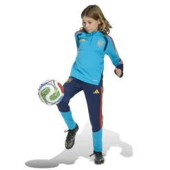 adidas Spanje Trainingspak 1/4-Zip 2026-2028 Kids Lichtblauw Donkerblauw Geel