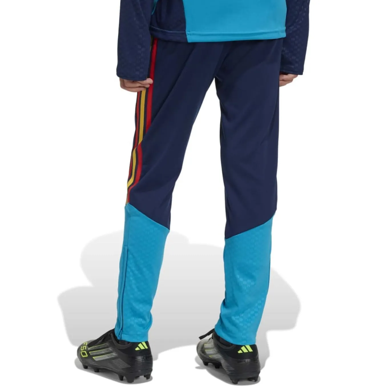 adidas Spanje Trainingspak 1/4-Zip 2026-2028 Kids Lichtblauw Donkerblauw Geel