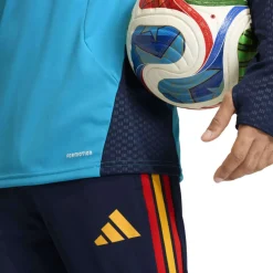 adidas Spanje Trainingstrui 1/4-Zip 2026-2028 Lichtblauw Donkerblauw Geel