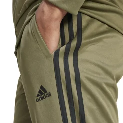 adidas Sportswear 3-Stripes Trainingspak Full-Zip Olijfgroen Zwart