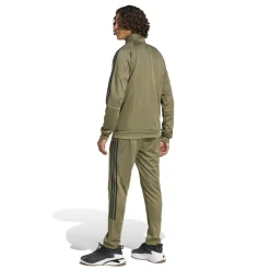 adidas Sportswear 3-Stripes Trainingspak Full-Zip Olijfgroen Zwart