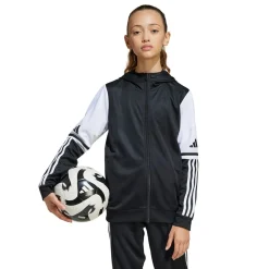 adidas Squadra 25 Hooded Trainingspak Full-Zip Kids Zwart Wit