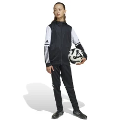 adidas Squadra 25 Hooded Trainingspak Full-Zip Kids Zwart Wit