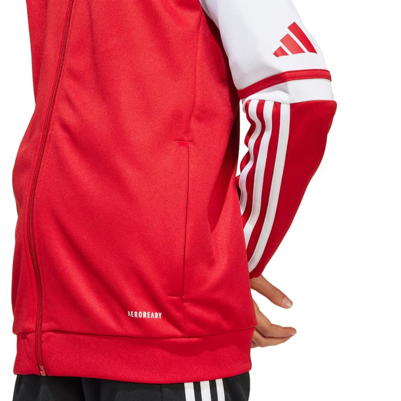 adidas Squadra 25 Hooded Trainingspak Full-Zip Kids Rood Zwart Wit