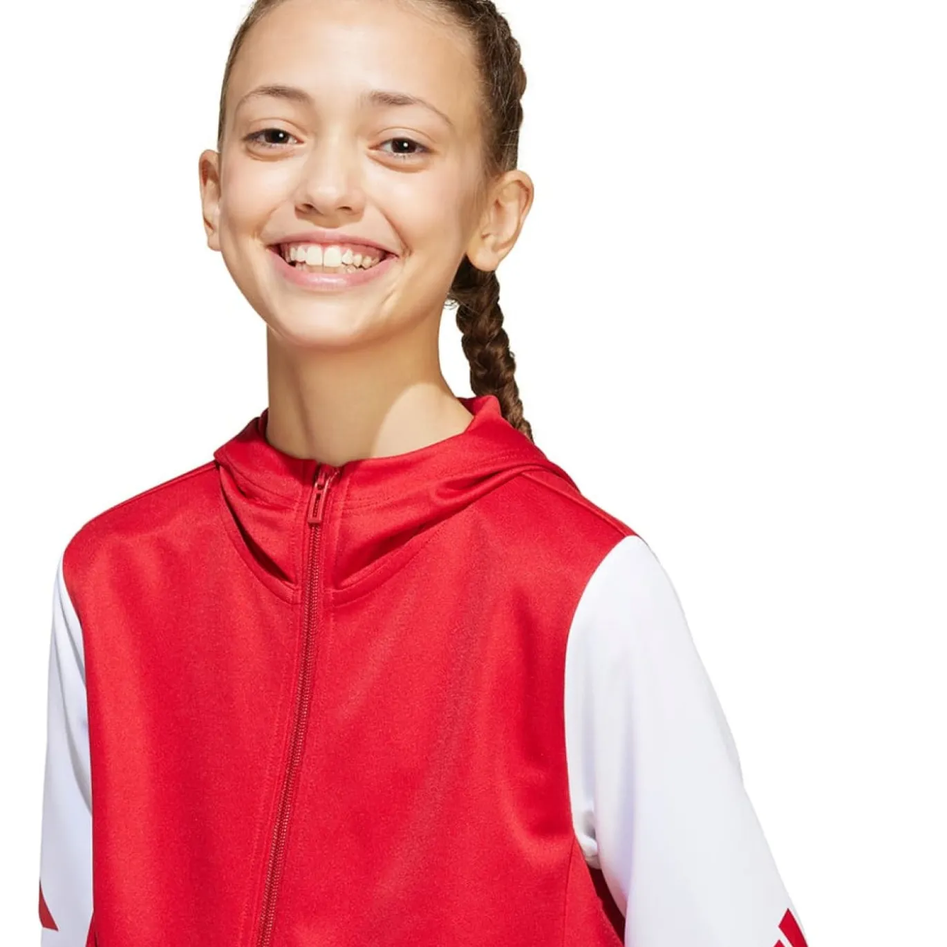 adidas Squadra 25 Hooded Trainingspak Full-Zip Kids Rood Zwart Wit
