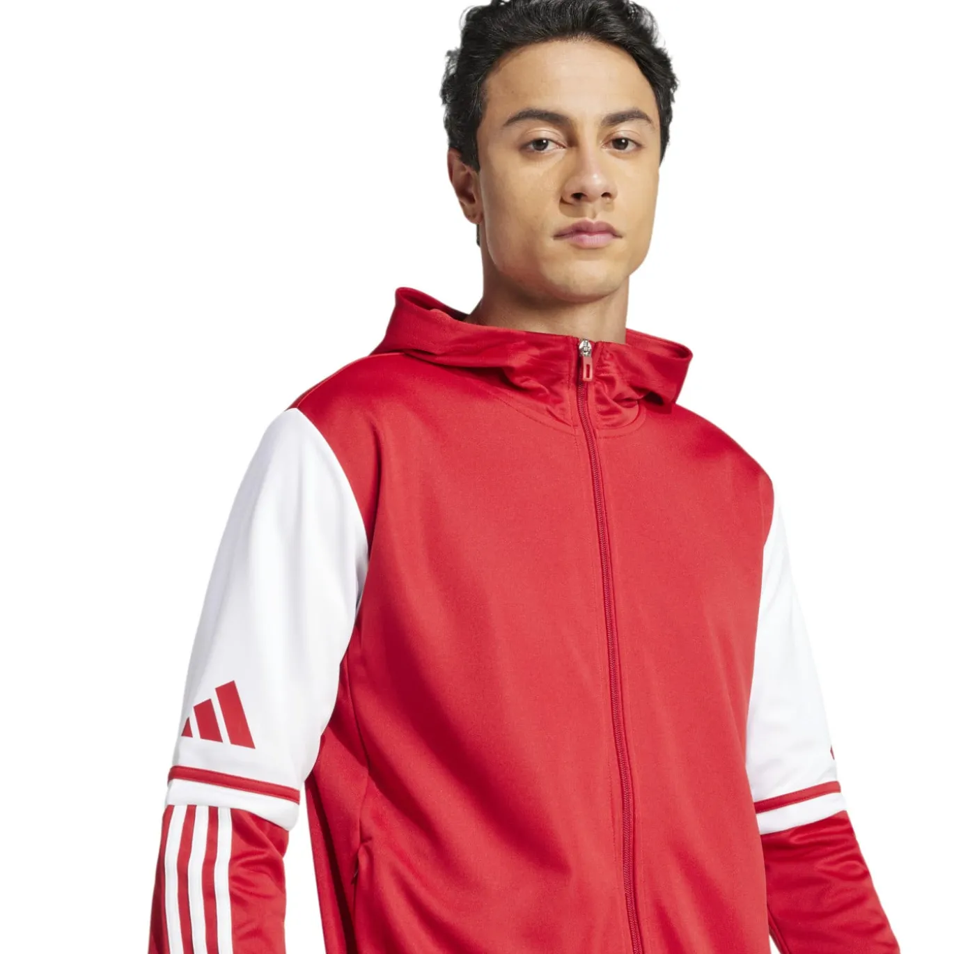 adidas Squadra 25 Hooded Trainingspak Full-Zip Rood Zwart Wit