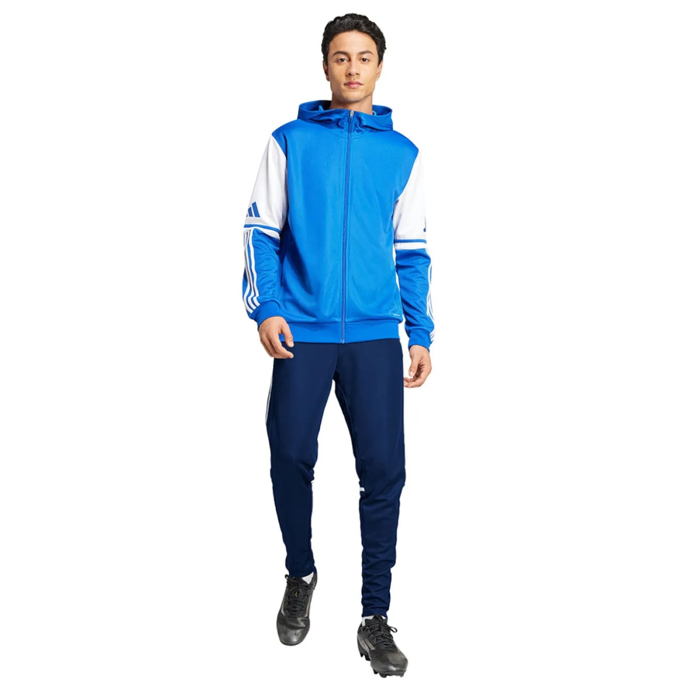 adidas Squadra 25 Hooded Trainingspak Full-Zip Blauw Donkerblauw Wit